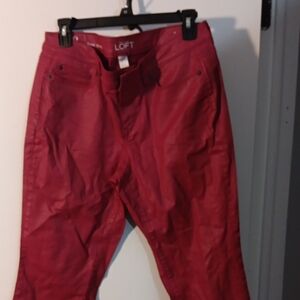 LOFT Cherry Red Trousers